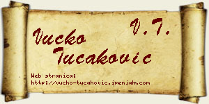Vučko Tucaković vizit kartica
